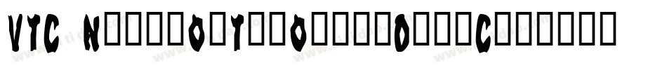VTC NightOfTheOozieDeadCaps字体转换